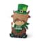 Glitzhome® 24" St. Patrick's Wooden Highland Cow Porch Decor